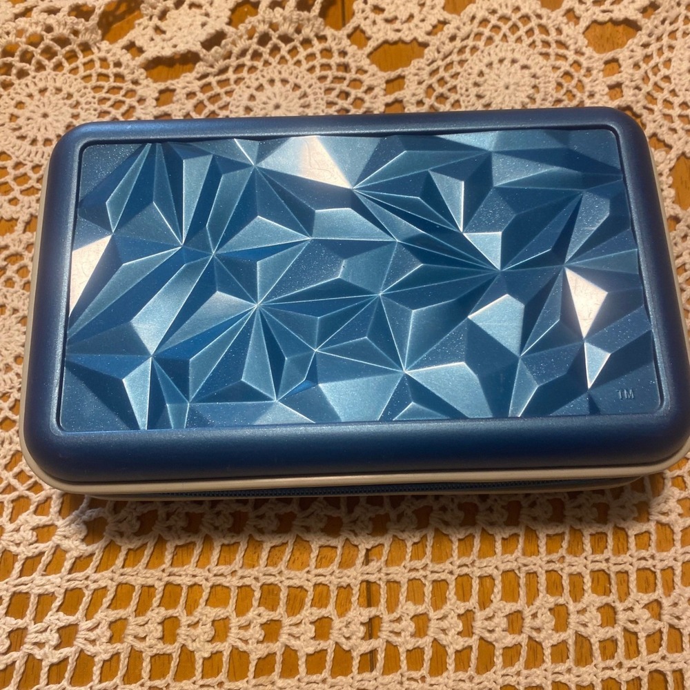 Eldon Pencil Case Kids Blue Excellent Fractal Geometric Hard Shell Zipper